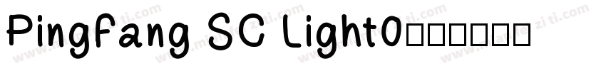 PingFang SC Light0字体转换